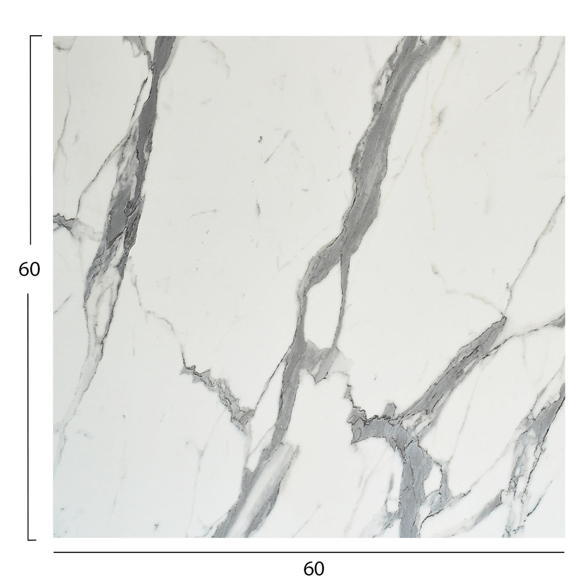 ΕΠΙΦΑΝΕΙΑ ΤΡΑΠΕΖΙΟΥ HPL ΤΕΤΡΑΓΩΝΗ WHITE MARBLE 60x60εκ