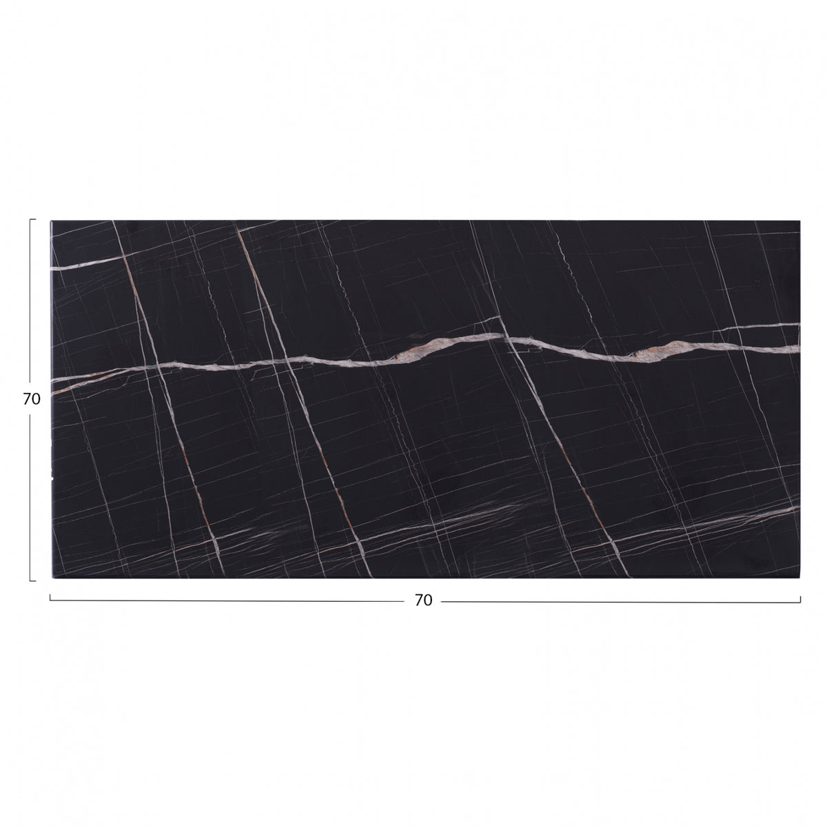 WERZALIT TABLETOP BLACK MARBLE 741 120x80x3.5