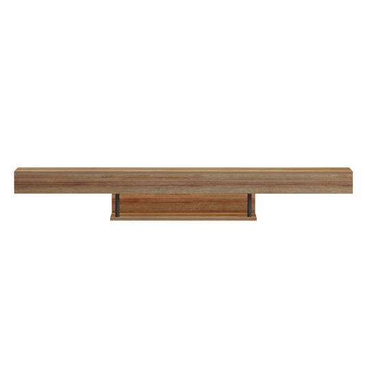 ΕΠΙΠΛΟ ΤΗΛΕΟΡΑΣΗΣ ΤΟΙΧΟΥ ME LED SAVOR ΜΕΛΑΜΙΝΗ ΣΕ OAK 150x29,5x22