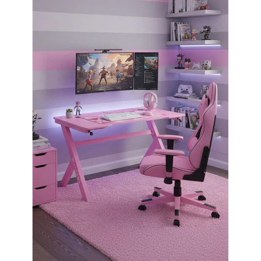 Γραφείο Gaming Raptor Celestial Ροζ 120x60x75