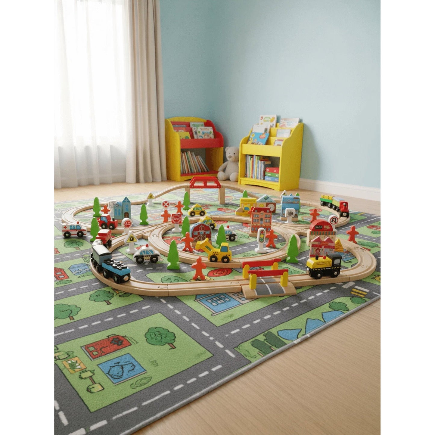 Children's Railway with Train Joyland Intersection 36.6x13.4x30
