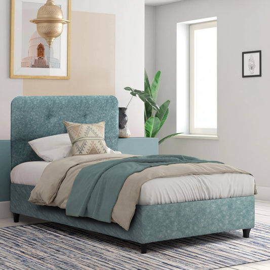 ΚΡΕΒΑΤΙ DOLORES LIGHT GREEN ΓΙΑ ΣΤΡΩΜΑ 120x200εκ
