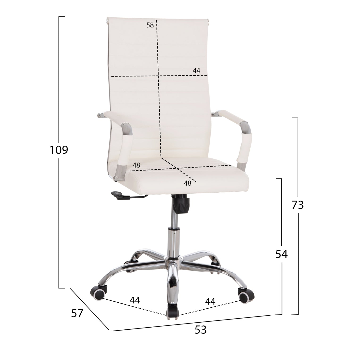 STUDENT SET 3 PCS DESK-BOOKCASE-OFFICE CHAIR WHITE