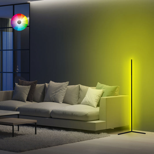 ΦΩΤΙΣΤΙΚΟ ΔΑΠΕΔΟΥ ΜΑΥΡΟ ΜΕ RGB LED & ΑΣΥΡΜΑΤΟ ΧΕΙΡΙΣΤΗΡΙΟ 30x30x120