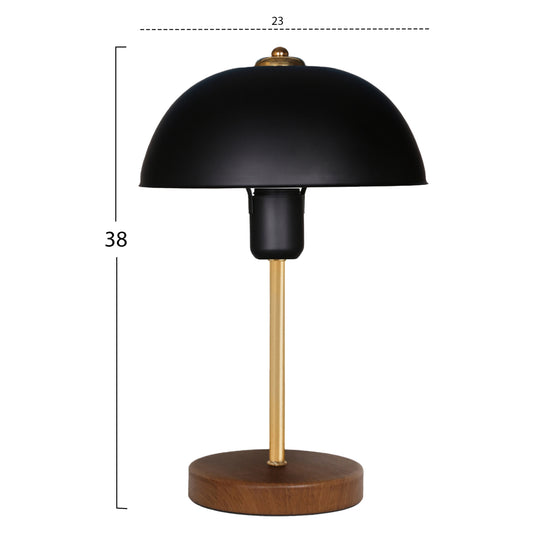 TABLE LAMP BLACK D23x38