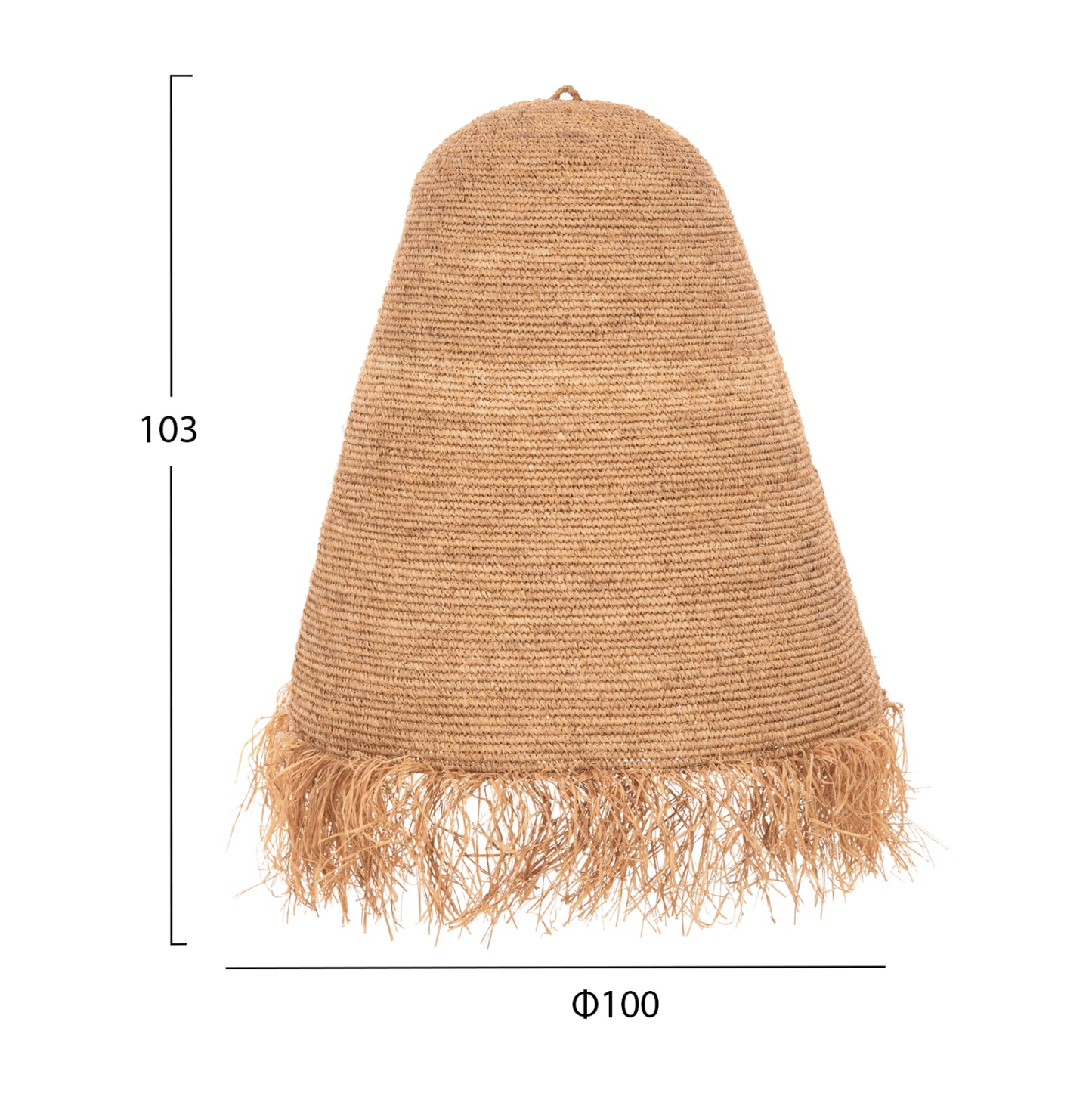 ΦΩΤΙΣΤΙΚΟ ΟΡΟΦΗΣ ΚΡΕΜΑΣΤΟ RATTAN ΣΕ ΦΥΣΙΚΟ Φ100x100-103