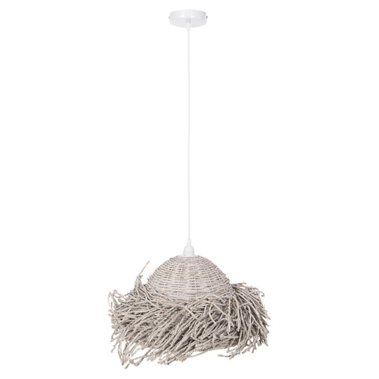 ΦΩΤΙΣΤΙΚΟ ΟΡΟΦΗΣ ΚΡΕΜΑΣΤΟ SEAGRASS ΣΕ WHITEWASH ΧΡΩΜΑ Φ50x25-135