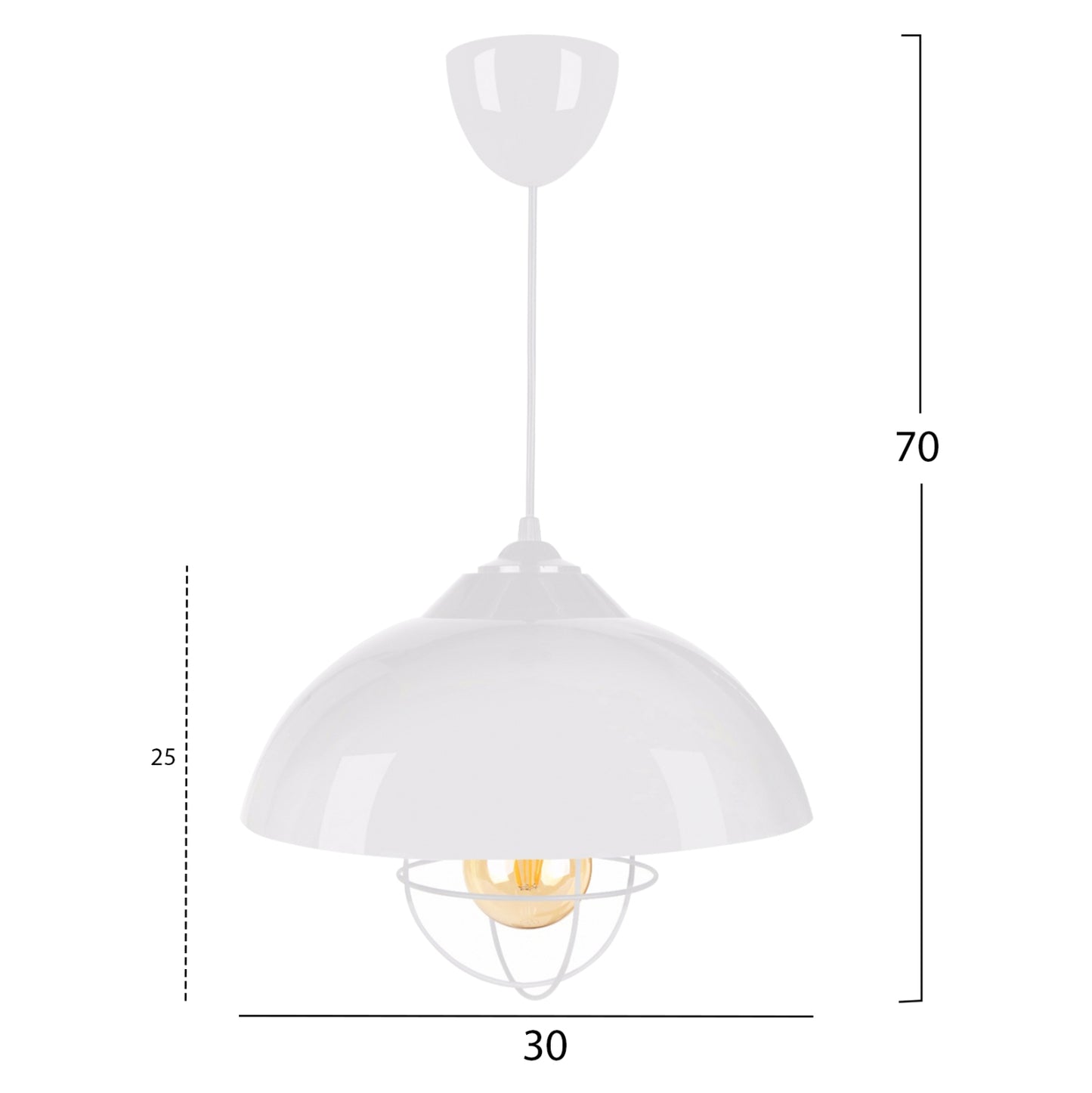 CEILING LAMP WHITE Φ30x70