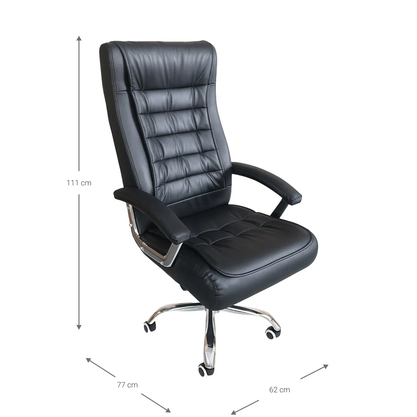 Viridian Executive Chair Black 62x77x111