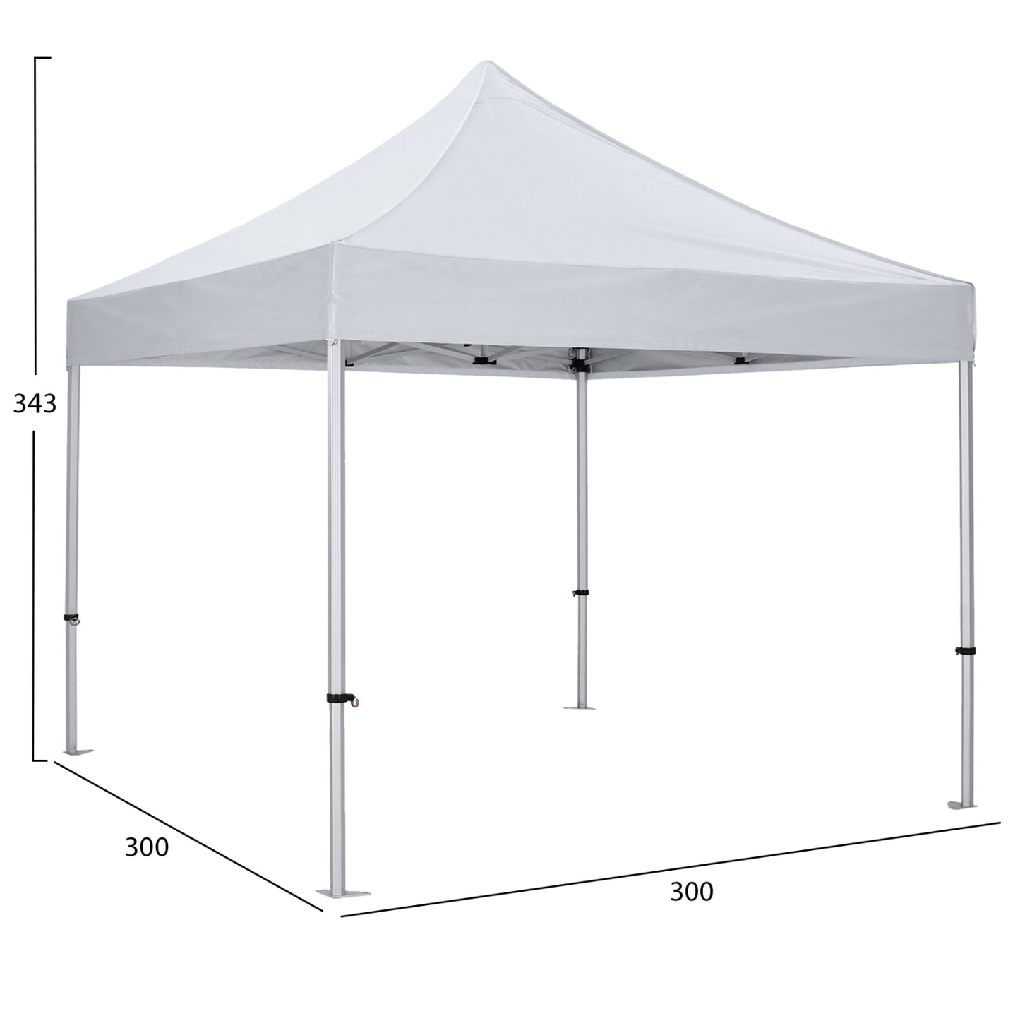 GAZEBO ΕΠΑΓΓΕΛΜΑΤΙΚΟ ΒΑΡΕΩΣ ΤΥΠΟΥ MATTHEW-AL ΠΤΥΣΣΟΜΕΝΟ ΑΛΟΥΜΙΝΙΟΥ 3x3x3,4m