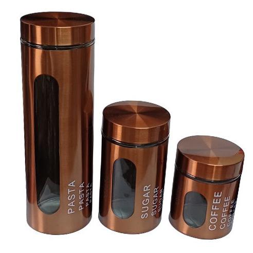 Χρυσό-Ροζ Βάζο Καφέ με Καπάκι Γυάλινο 10x12εκ