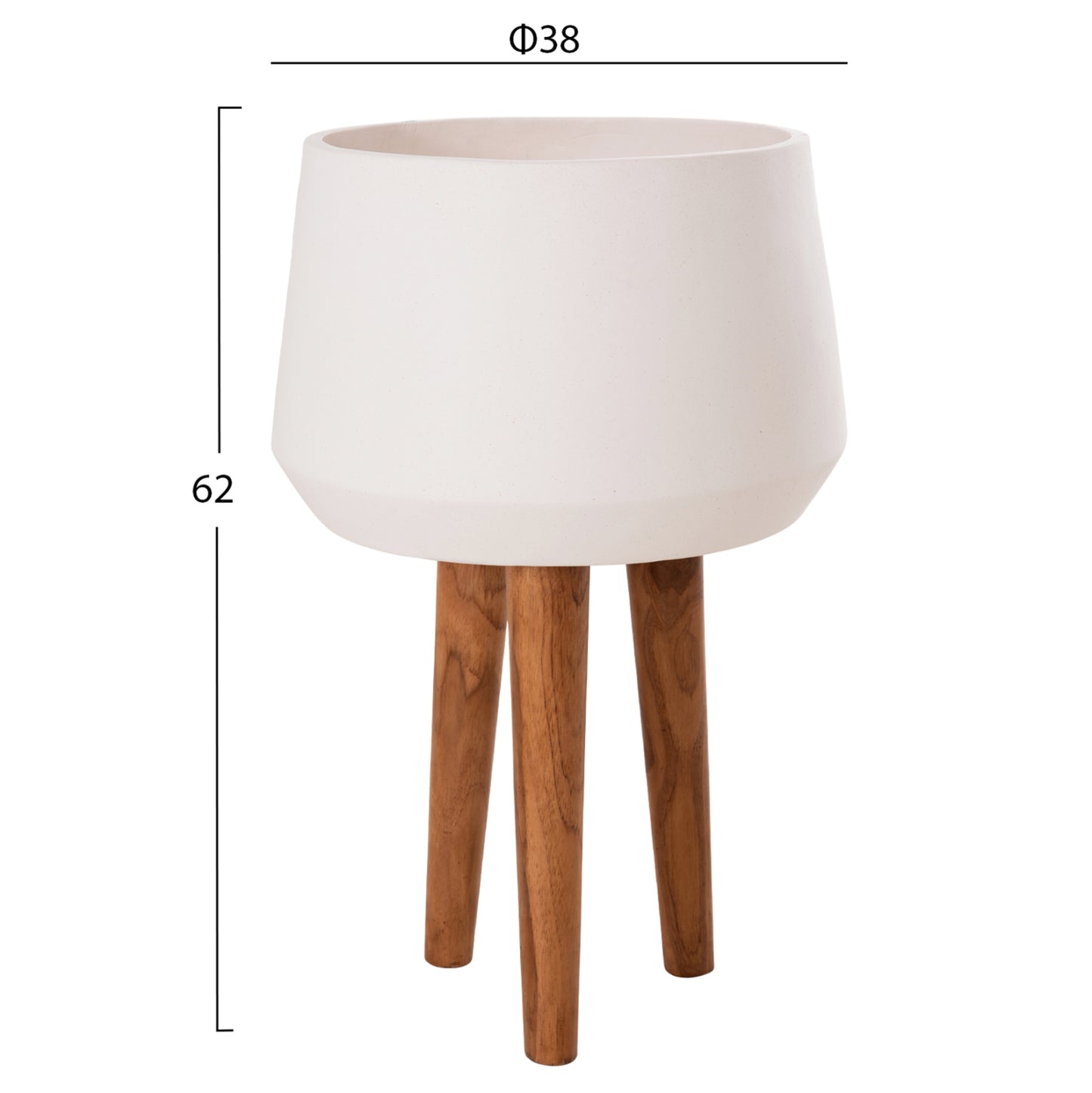 ΓΛΑΣΤΡΑ ΕΣΩΤ. ΧΩΡΟΥ QUAN FIBER CEMENT ΛΕΥΚΟ-ΒΑΣΗ TEAK Φ38x62