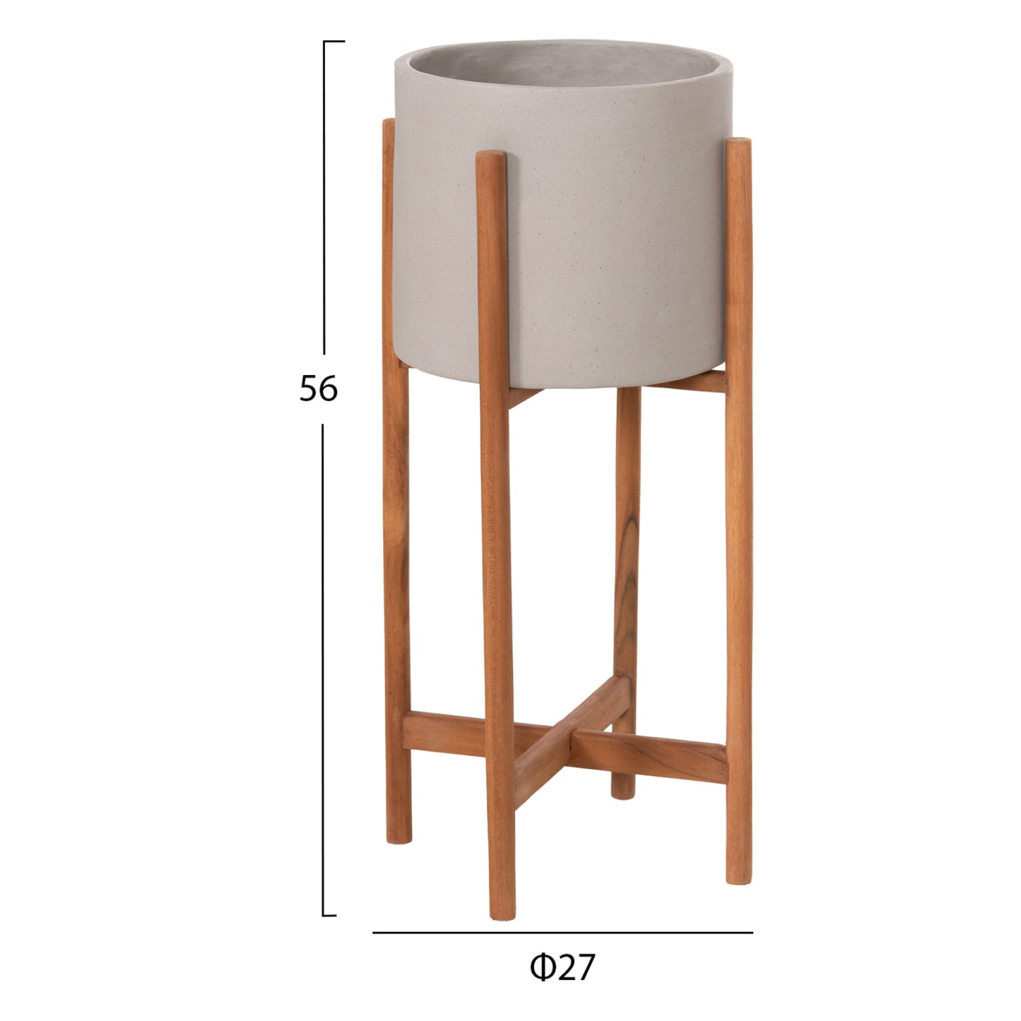 ΓΛΑΣΤΡΑ ΕΣΩΤ. ΧΩΡΟΥ RENTIL FIBER CEMENT ΧΡΩΜΑ ΓΚΡΙ-ΒΑΣΗ TEAK Φ27x56