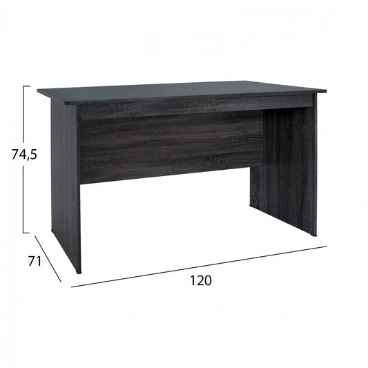 ΓΡΑΦΕΙΟ ΜΕΛΑΜΙΝΗΣ HAYDEN ΣΕ ΑΝΘΡΑΚΙ ΧΡΩΜΑ 120x71x74,5