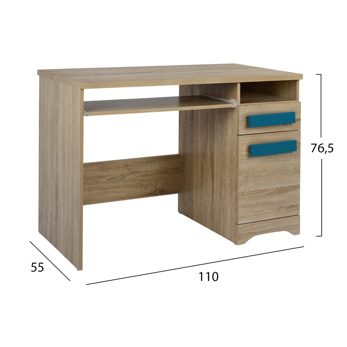 ΓΡΑΦΕΙΟ PLAYROOM SONAMA ΣΙΕΛ 110x55x76.5