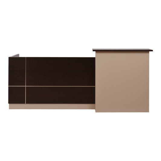 ΓΡΑΦΕΙΟ ΥΠΟΔΟΧΗΣ DALTON ΜΕΛΑΜΙΝΗ ΣΕ WENGE ΜΠΕΖ 240x80x106
