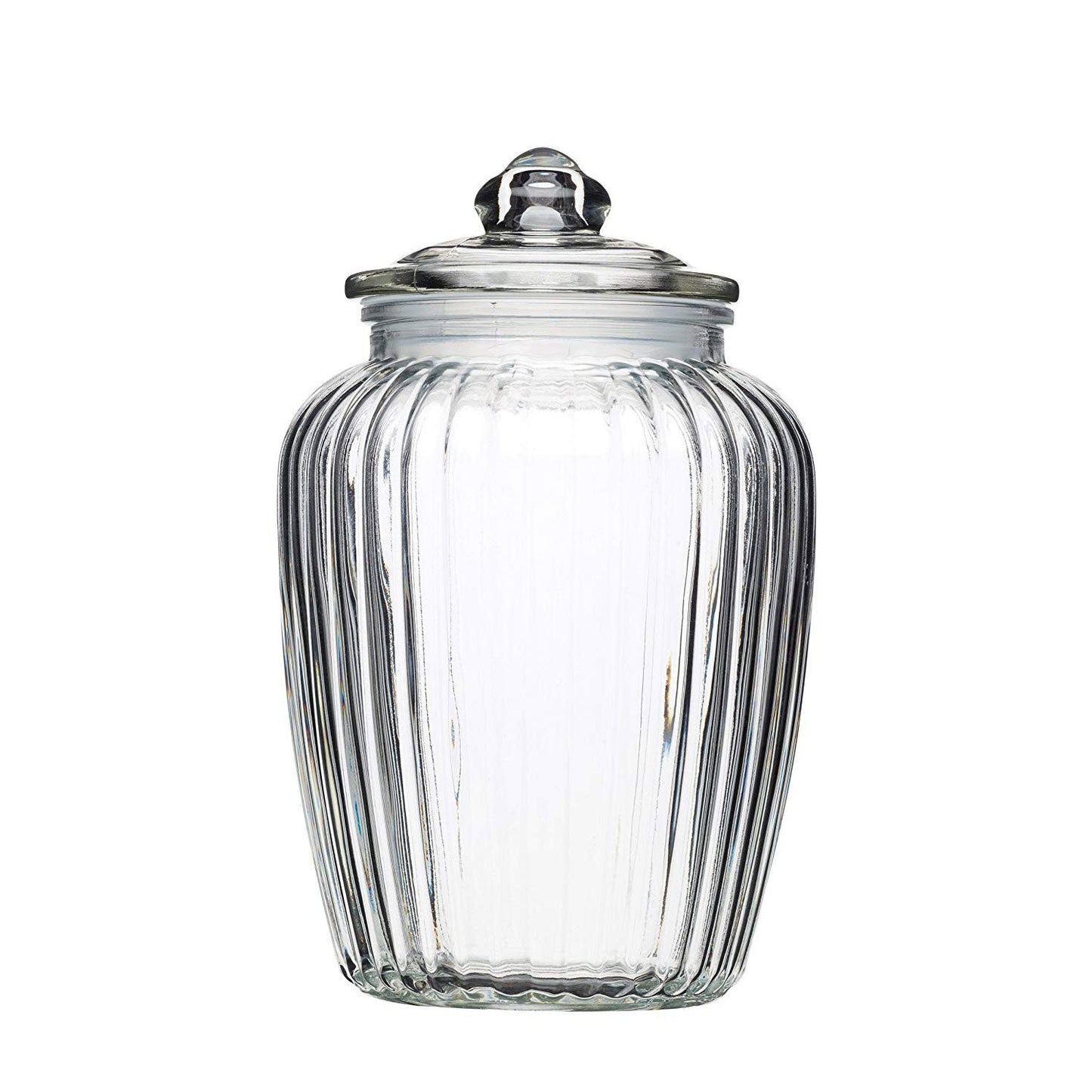 Μπισκοτοθήκη Γυάλινη με Καπάκι 21εκ