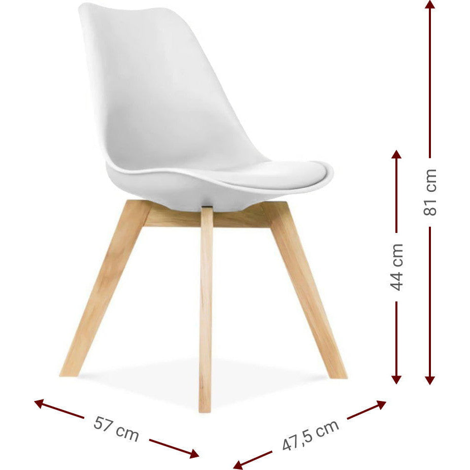 Καρέκλα Fiona Λευκό 47.5x57x81
