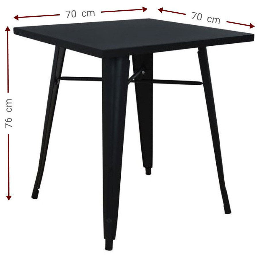 Τραπέζι Dorel Λευκό 70x70x76