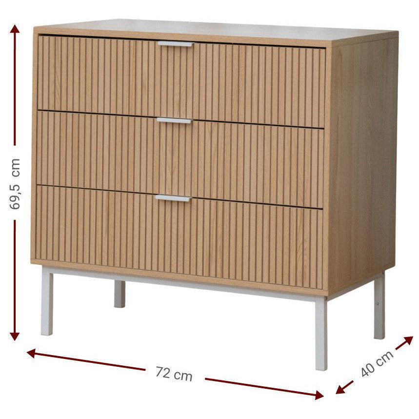 Συρταριέρα Haptic 3S 72x40x69.5