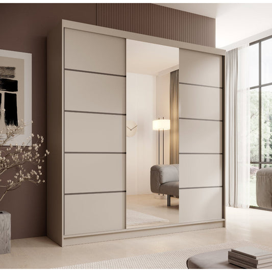 Barry 200 Sliding Wardrobe Cashmere 200x58x215