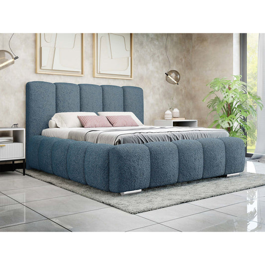 Επενδυμένο Κρεβάτι Wizko Μπλε 160x222x112