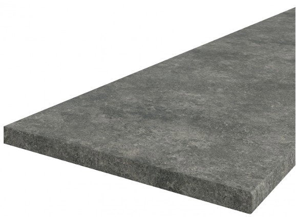 Πάγκος Κουζίνας Tulsa Plus Μαύρο-Γκρι 350x60x3.8