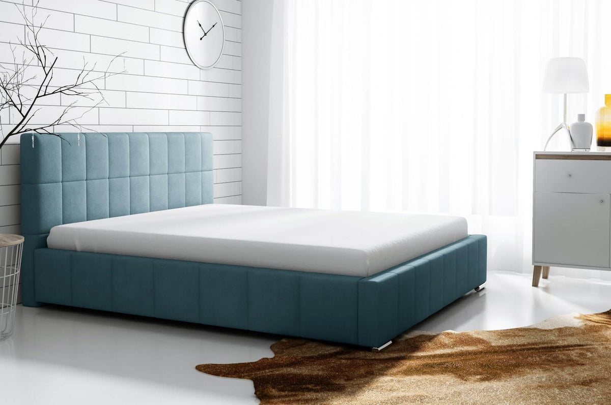 Leon Upholstered Bed Light Blue 120x200cm