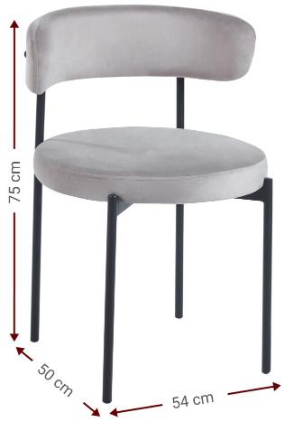 Chair Cloud Grey 54x50x75