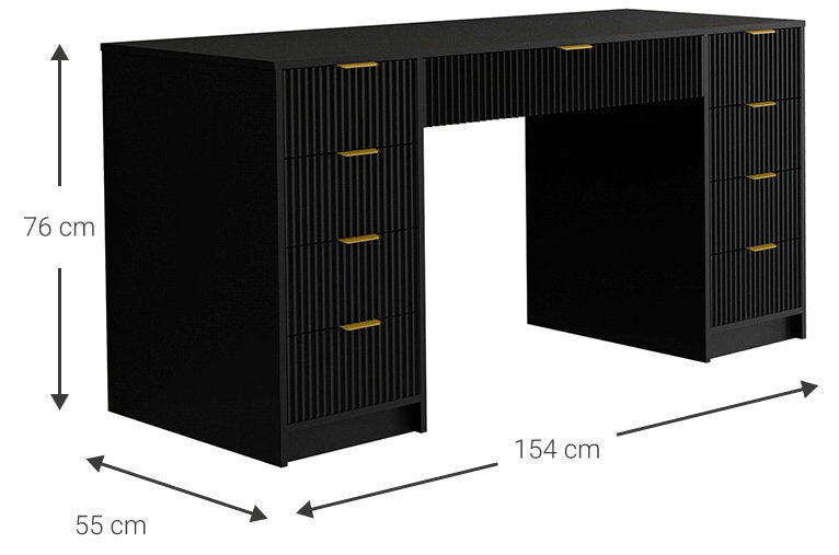 Τουαλέτα Allegro Plus Μαύρο 154x55x76