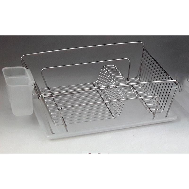 Πιατοθήκη Inox με Πλαστικό Δίσκο 43x35x14