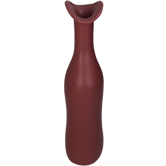 Βάζο Μπορντώ Κεραμικό 10x7x33