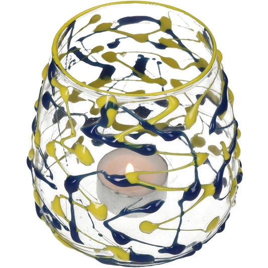 Κηροπήγιο Πολύχρωμο Γυαλί 11x11x11