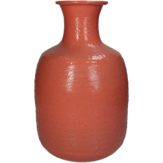 Βάζο Ροζ Αλουμίνιο 21x21x34