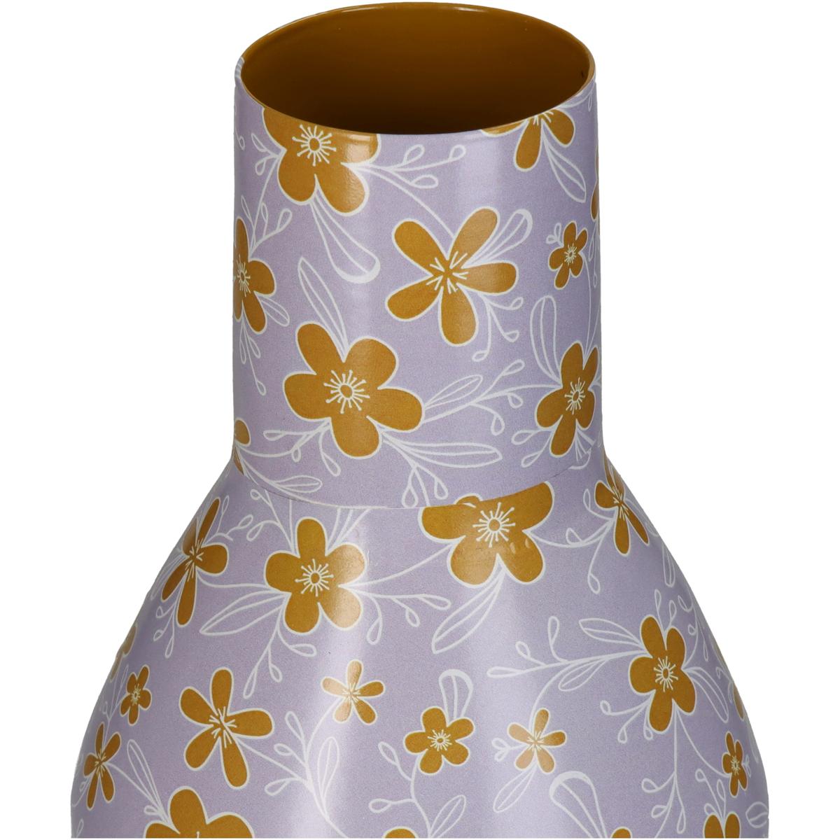 Βάζο Λουλούδια Πολύχρωμο Μέταλλο 9.5x9.5x34.5