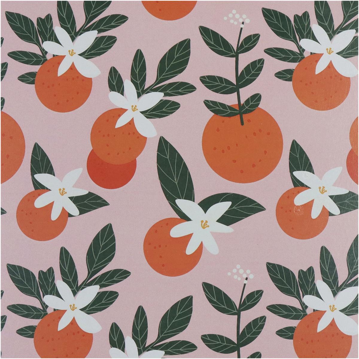 Δίσκος Πορτοκάλια Πολύχρωμο Μέταλλο 33x33x1.5