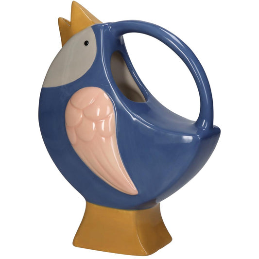 Βάζο Πουλί Πολύχρωμο Κεραμικό 18x9.7x24