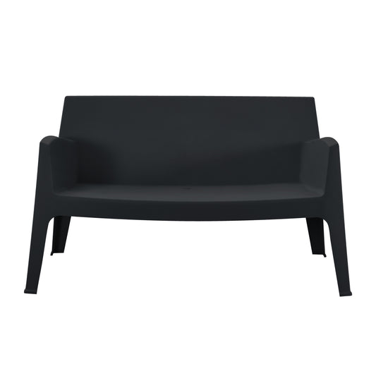 ΚΑΝΑΠΕΣ 2ΘΕΣΙΟΣ ΠΟΛΥΠΡΟΠΥΛΕΝΙΟΥ SLEEK ΧΡΩΜΑ ΜΑΥΡΟ 133x68x73
