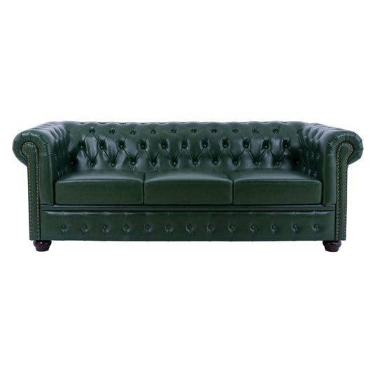 ΚΑΝΑΠΕΣ 3ΘΕΣΙΟΣ T. CHESTERFIELD ΤΕΧΝΟΔΕΡΜΑ ΚΥΠΑΡΙΣΣΙ 208x90x73