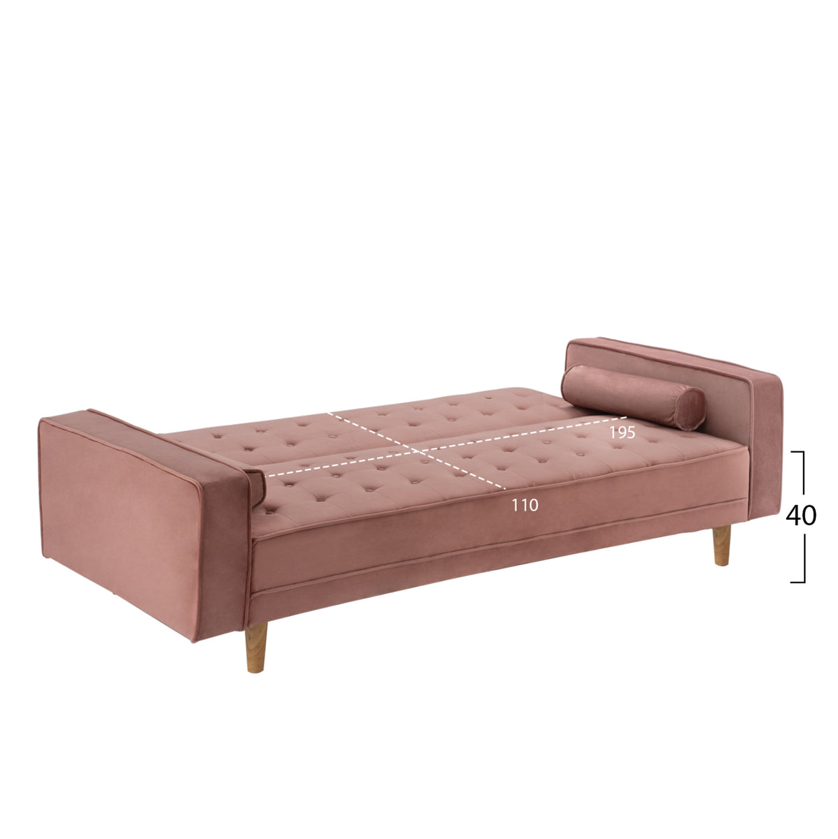 ΚΑΝΑΠΕΣ ΚΡΕΒΑΤΙ SALVADOR ΒΕΛΟΥΔΟ ΣΑΠΙΟ ΜΗΛΟ 223x90x80