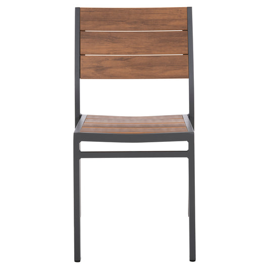 ΚΑΡΕΚΛΑ ΑΛΟΥΜΙΝΙΟΥ SAGA ΣΚΟΥΡΟ ΓΚΡΙ ΜΕ POLYWOOD 46x52x86