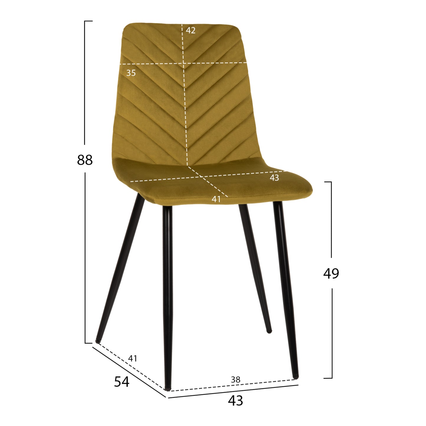 ΚΑΡΕΚΛΑ LATRELL ΒΕΛΟΥΔΟ ΛΑΔΙ ΜΕ ΜΑΥΡΑ ΜΕΤΑΛΛΙΚΑ ΠΟΔΙΑ 43x54x88
