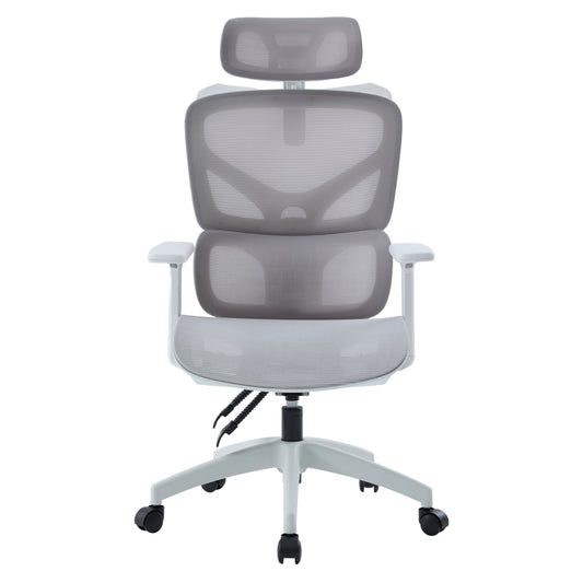 ΚΑΡΕΚΛΑ ΓΡΑΦΕΙΟΥ APEX ΛΕΥΚΟ PP-ΑΝΟΙΧΤΟ ΓΚΡΙ MESH 68x68x120-130