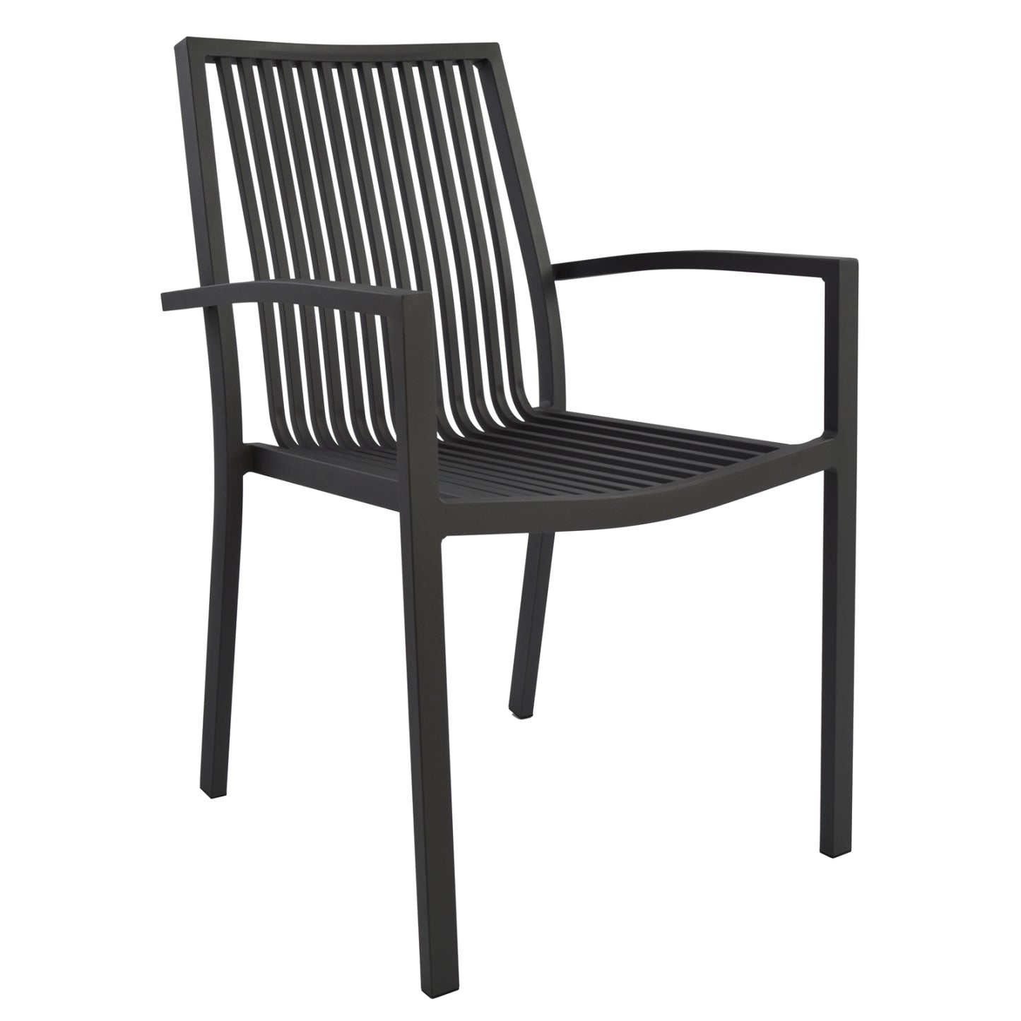 ALUMINIUM ARMCHAIR BRONCA GREY 54.2x59x83.5