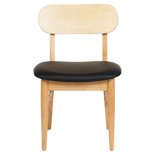 ΚΑΡΕΚΛΑ ΤΡΑΠΕΖΑΡΙΑΣ SEKOR RUBBERWOOD ΜΑΥΡΟ PU 50x50x80