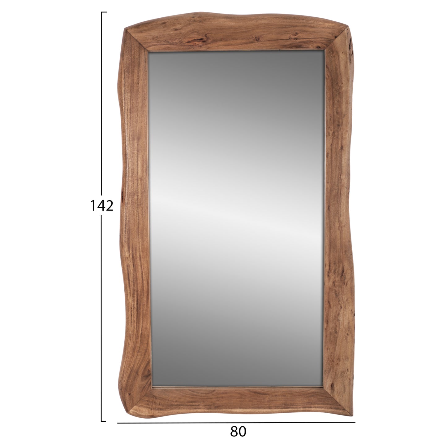 ZION MIRROR SOLID ACACIA WOOD NATURAL 142x80x4