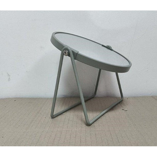 Καθρέπτης Επιτραπέζιος με Τριπλή Μεγέθυνση Πράσινος Μεταλλικός 19x19x21