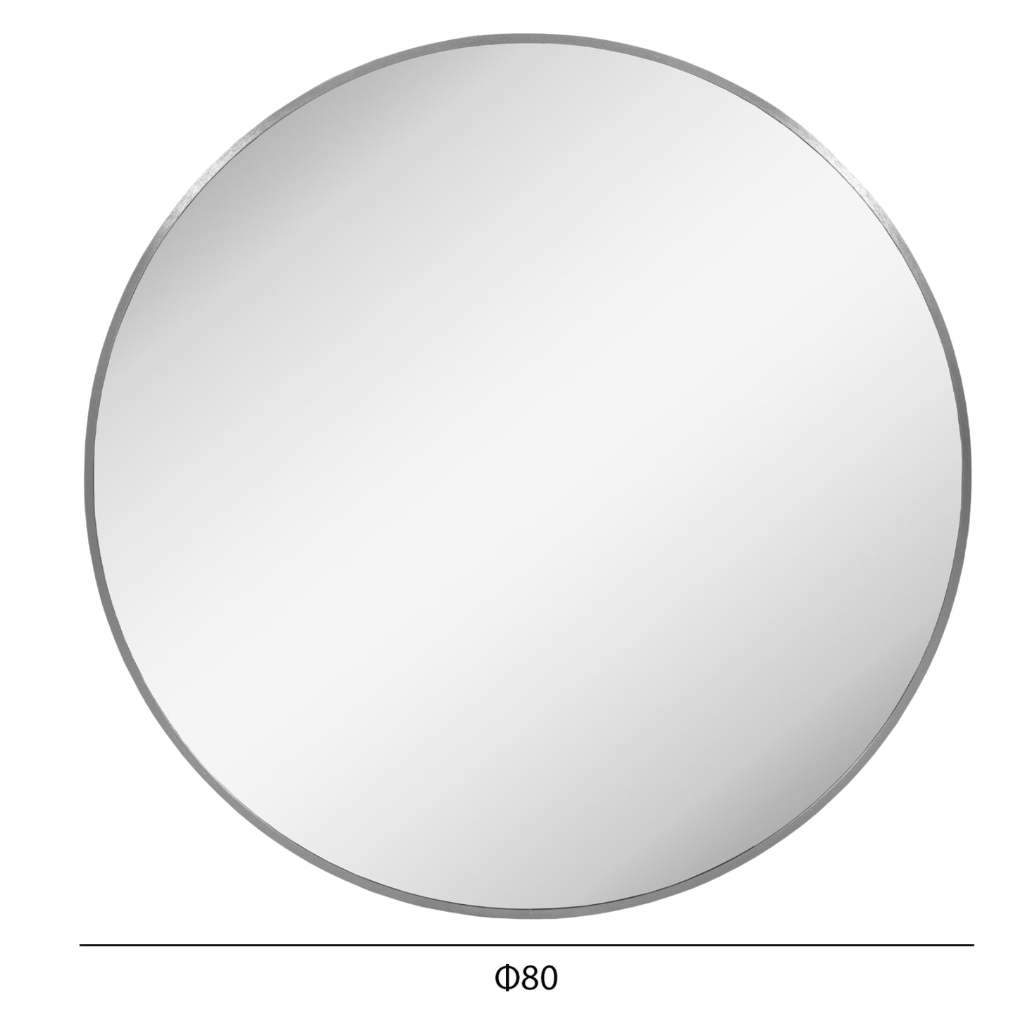 ΚΑΘΡΕΠΤΗΣ ΤΟΙΧΟΥ ARCHER ΠΛΑΙΣΙΟ ΣΤΡΟΓΓΥΛΟ ΑΛΟΥΜΙΝΙΟΥ ΑΣΗΜΙ Φ80εκ