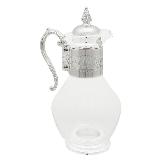 Κανάτα Γυάλινη Επάργυρη 1500ml