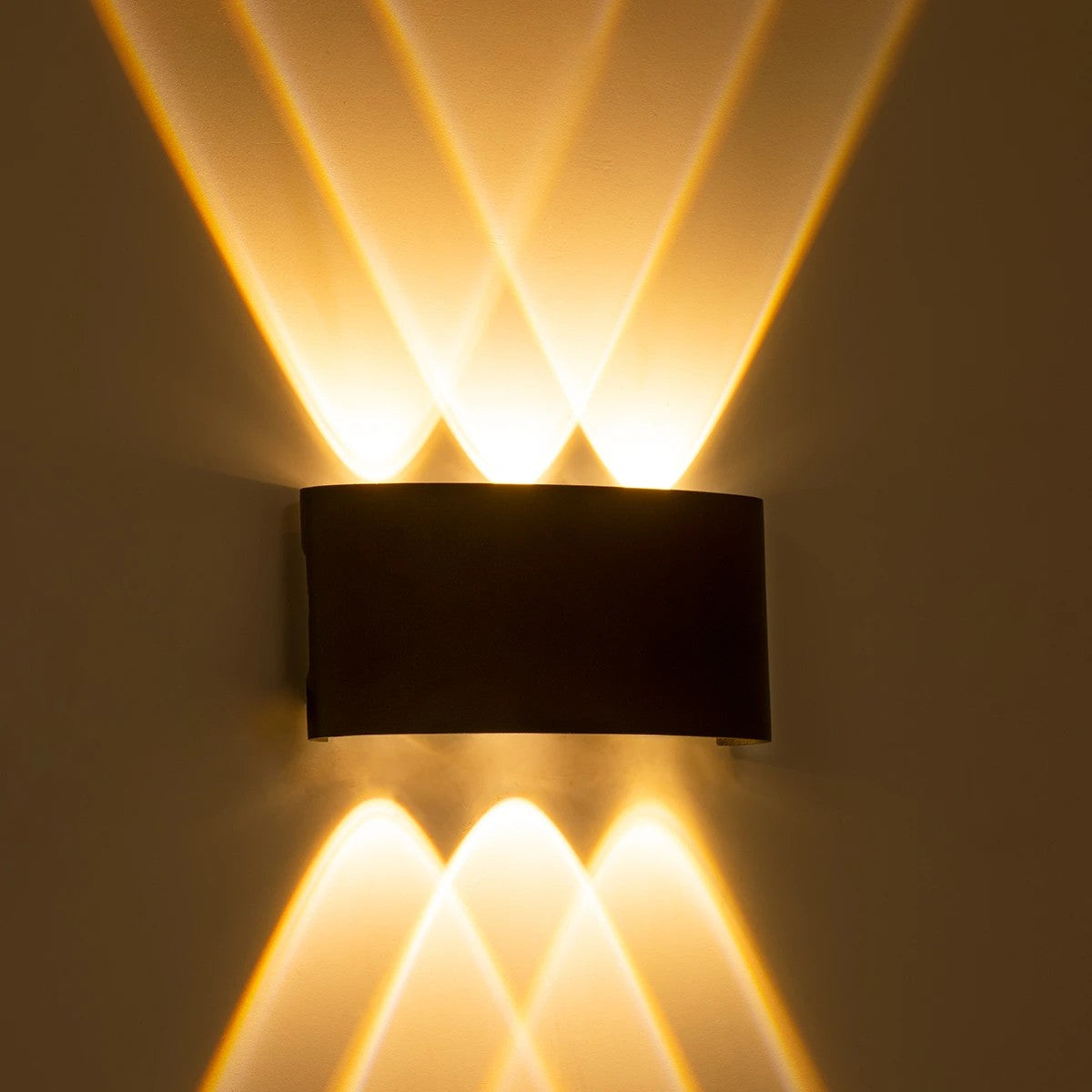 SIXOAD KLV-101-0007 Φωτιστικό Τοίχου / Απλίκα LED 18W 1800lm 30° AC 220-240V Αδιάβροχο IP65 Θερμό Λευκό 2700K - CREE XPE Chip & TÜV SÜD Driver - Γκρι Ανθρακί Ματ - Μ17 x Π4 x Υ8